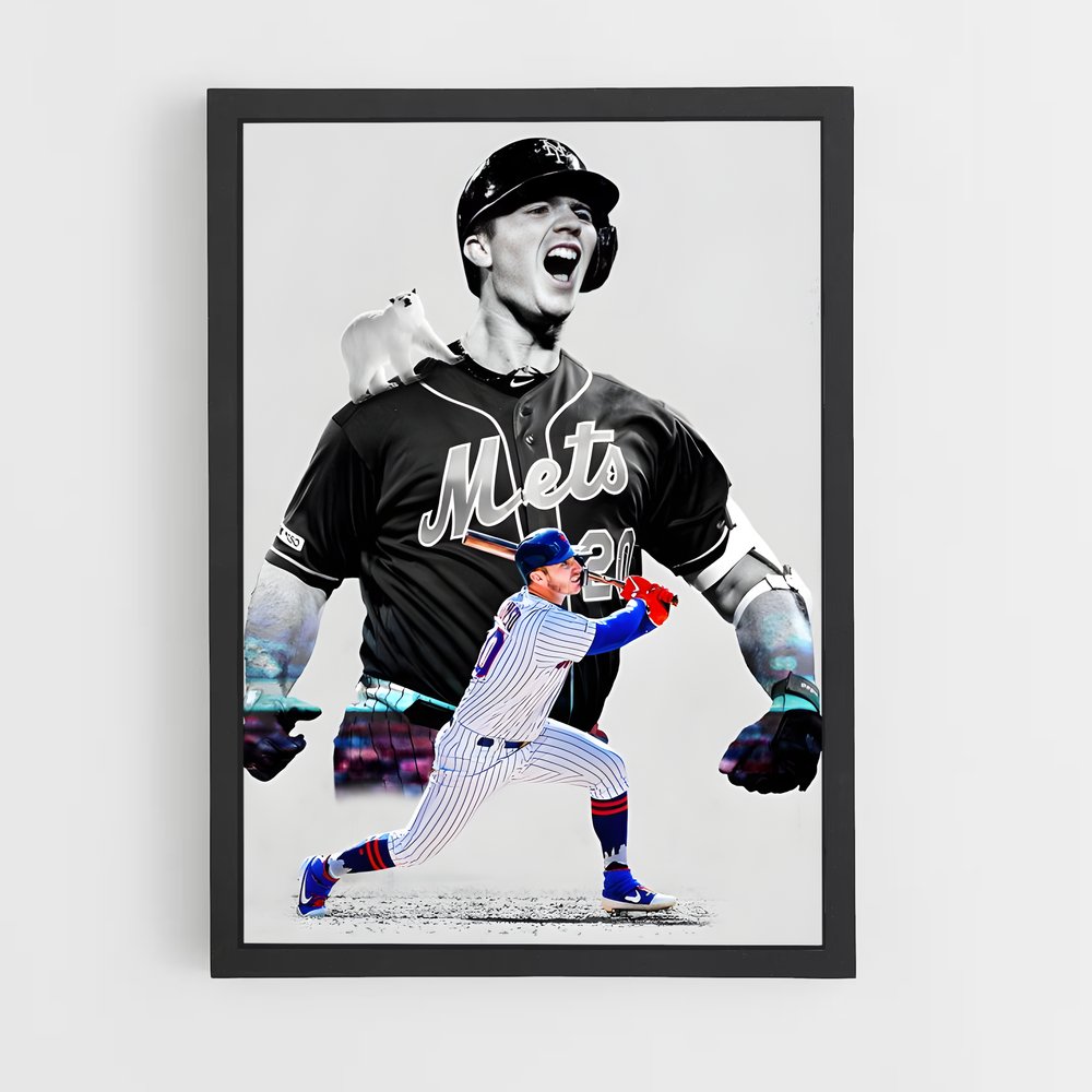 Poster Pete Alonso Baseball Touche poétique (vue 2)